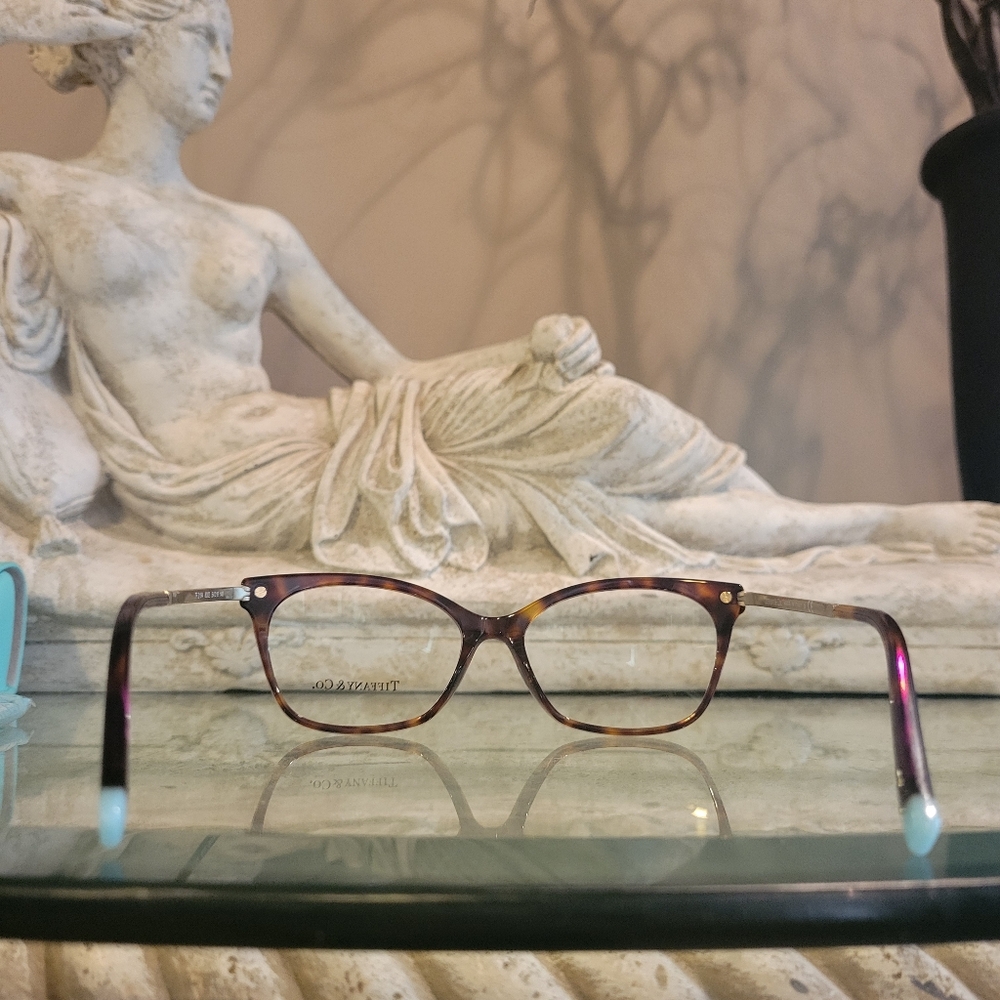 Tiffany & Co TF2194 Perscription Frames Only Havanah Gold Luxury Designer #95 - Picture 8 of 16